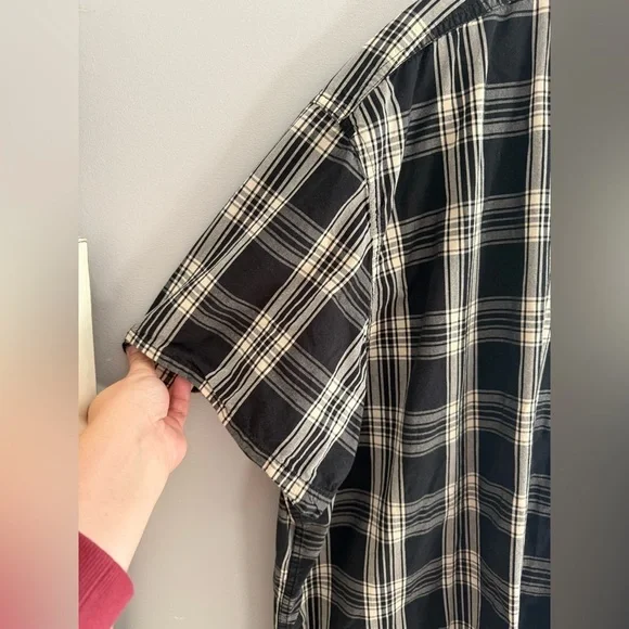 Carhartt Short Sleeve Relaxed Fit Button Down Shirt Men’s SZ 4XL Plaid Casual - Picture 3 of 9